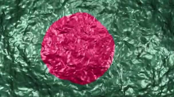 Vidéo Ultra Haute Définition Drapeau Ondulé Réaliste Sur Fond Eau — Video