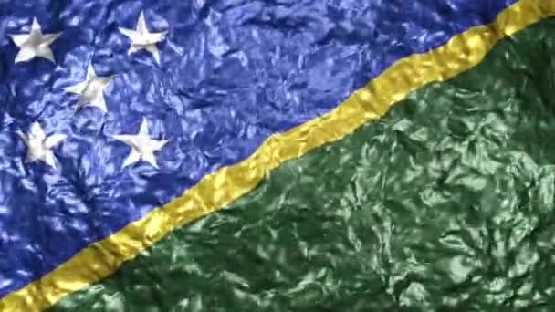 Ultra Video Alta Definición Bandera Ondulada Realista Sobre Fondo Agua — Vídeos de Stock