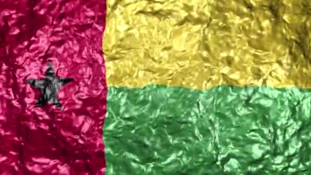 Vídeo Alta Definição Ultra Bandeira Ondulada Realista Sobre Fundo Água — Vídeo de Stock