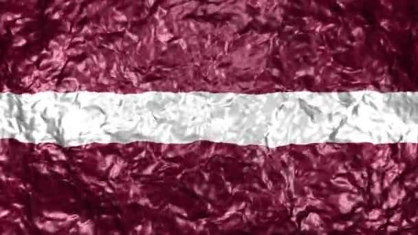 Ultra High Definition Τηλεοπτικό Ρεαλιστική Κυματιστή Σημαία Πάνω Από Νερό — Αρχείο Βίντεο