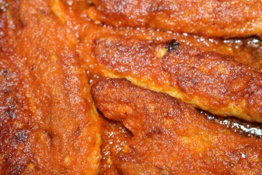 Lezzetli baharatlı kızarmış Kebap