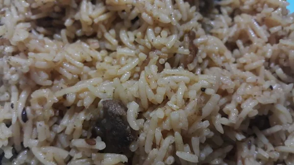 Basmati Rice Pulao Lub Pulav Chana Lub Ryż Warzywny Przy — Zdjęcie stockowe