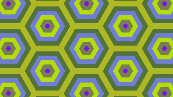 同じ色の六角形と異なる周囲リングの抽象的な背景は 図六角形の抽象的な背景 — ストック写真