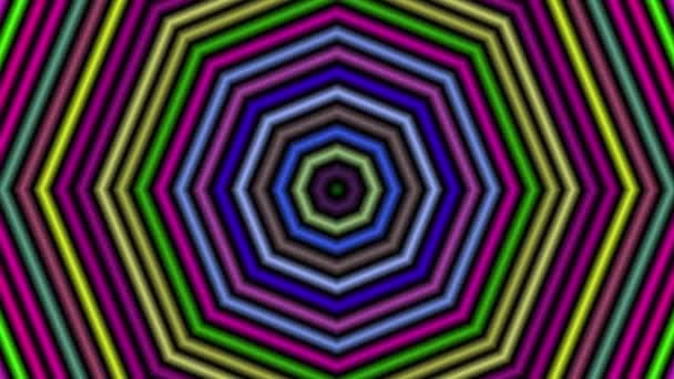 Hypnotique Couleur Changeant Hexagones Sans Couture Boucle Animation Fond Fond — Video