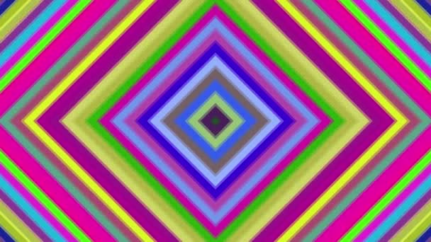 Hypnotiska Färgskiftande Hexagoner Sömlös Loop Animation Bakgrund Illusion Bakgrund Psykedelisk — Stockvideo