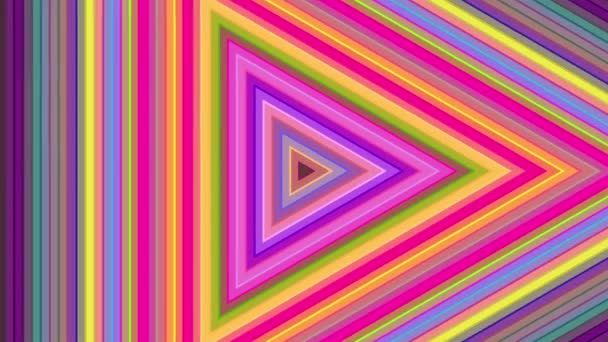 Hipnotik Renkli Geometrik Değiştirme Sorunsuz Döngü Animasyon Arka Plan Şekilleri — Stok video