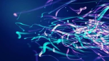 aura iz satırlarının rasgele ışık sıçramaları ile 4 k soyut hareket arka plan