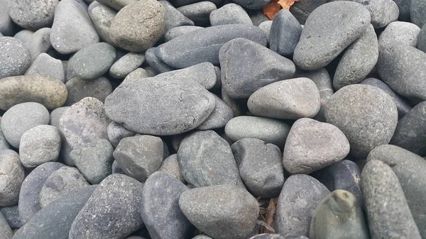 岩の小石 丸みを帯びた滑らかな岩 テキストのテクスチャ背景 — ストック写真