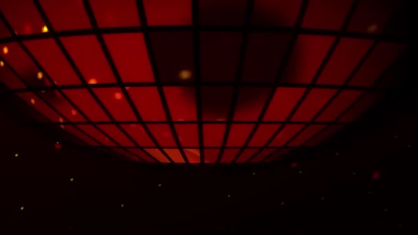 ディスコパーティーの背景は、輝くと反射ボールディスコ — ストック動画
