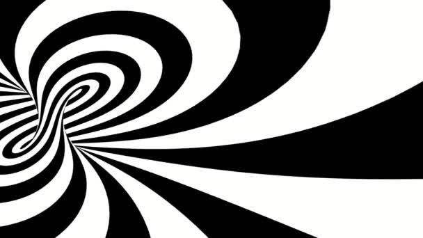 催眠サイケデリック錯覚シームレスループアニメーションの背景。4kビデオ — ストック動画