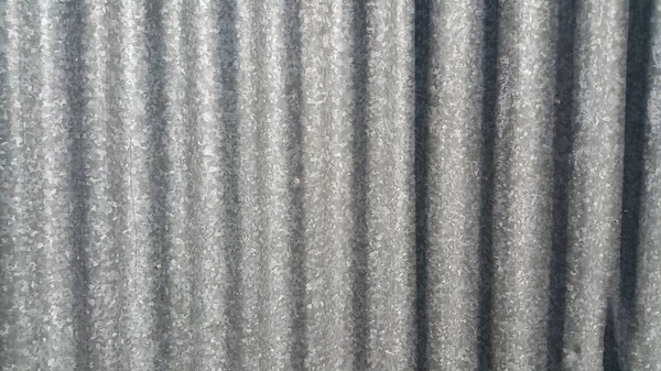 Silver corrugated metal sheet texture background — Stock Photo, Image