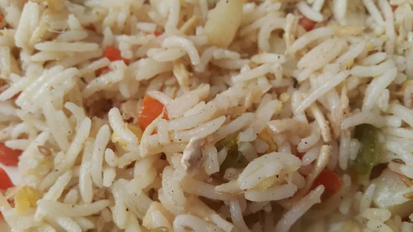 Basmati 쌀 풀 라오 또는 완두콩, 또는 야채 쌀 pulav — 스톡 사진
