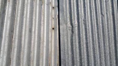 Gümüş oluklu sac doku arka plan 