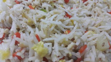 Basmati pirinç pilav veya bezelye veya sebze rice ile pulav 