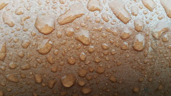 Water drops on wooden floor. — Stock Photo, Image