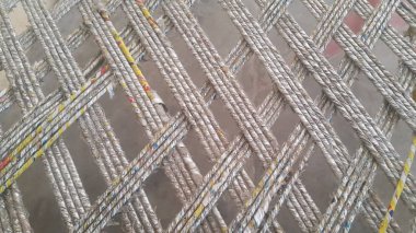 Kuru Jüt iplik veya ipler charpai denilen geleneksel yatak yapmak için iç içe