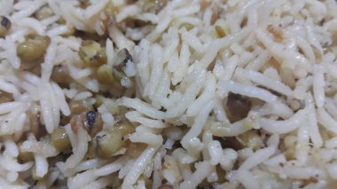 Basmati Pirinç Pulao ya da Chana ile sebzeli, ya da sebze pirinç çanak