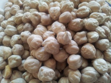 Ham organik kurutulmuş nohut doku arka planı