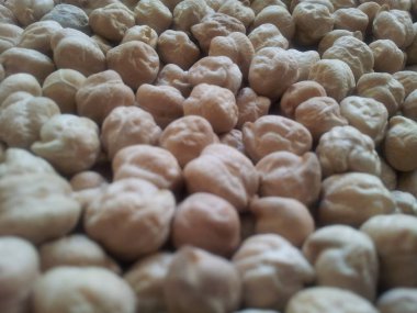 Ham organik kurutulmuş nohut doku arka planı