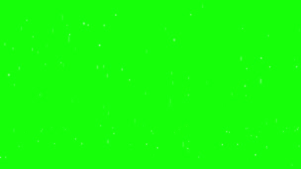 Крупный план дождевых капель на зеленом фоне — стоковое видео