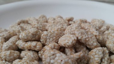 Rewri veya rewdi ev yapımı Asian sweet görünümünü closeup besleme 