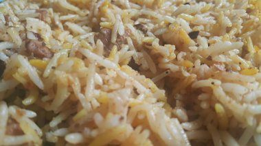 Basmati Pirinç Pulao ya da Chana ile sebzeli, ya da sebze pirinç çanak