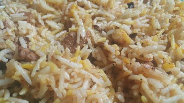 Basmati Pirinç Pulao ya da Chana ile sebzeli, ya da sebze pirinç çanak