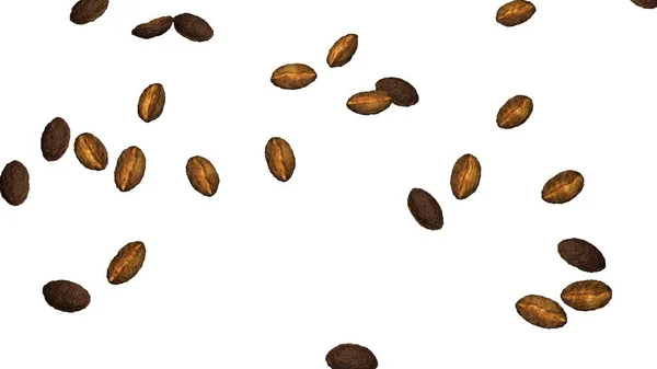 Roasted coffee beans background with copy space for text and advertisements. — Stock Photo, Image