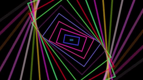 Hypnotische Drehspiralen, Animationshintergrund — Stockvideo