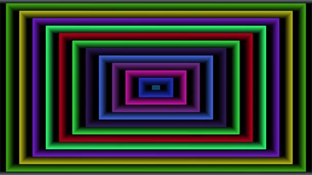 Ipnotico girando spirali, sfondo animazione — Video Stock