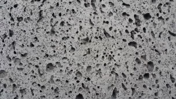 灰色の色の床の抽象的な背景 磨かれたコンクリート壁縞模様のテクスチャ 磨くロフトスタイルの生セメント — ストック動画