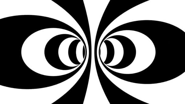 Гіпнотична психоделічна ілюзія безшовний циклічний анімаційний фон — стокове відео