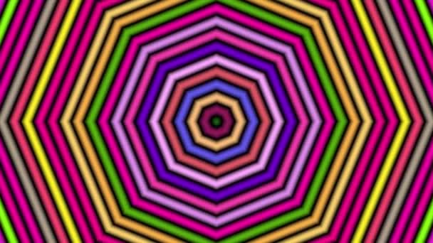 Hypnotische draaien spiralen, animatie achtergrond — Stockvideo