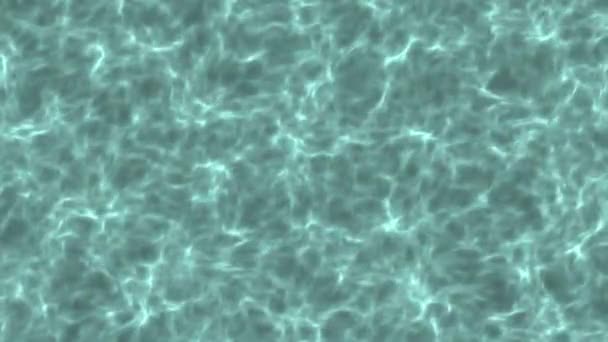 透明水 浅蓝色阴影和波浪表面运动背景 具有纹理的复制空间 — 图库视频影像