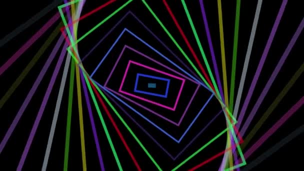 Hypnotische draaien spiralen, animatie achtergrond — Stockvideo