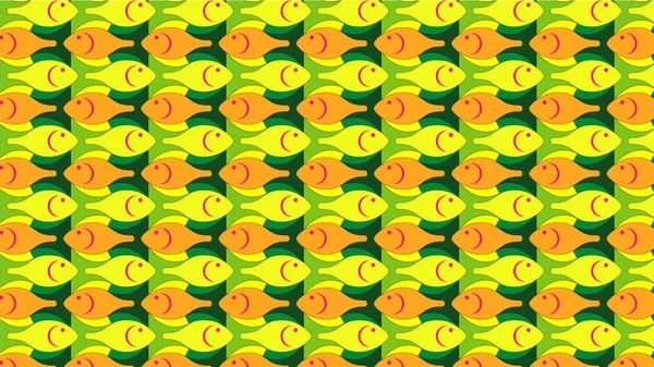 Colorful fish pattern background for kids