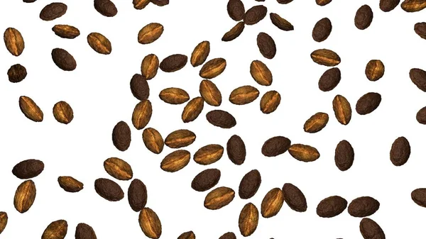 Roasted coffee beans background with copy space for text and advertisements. — Stock Photo, Image