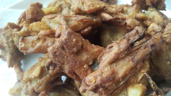 Crispy Corn Tikki, pakora/pakoda or patties are popular indian or pakistani street food snack — Stock Photo, Image