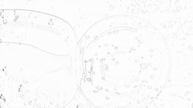 Hücreiçine ilaç dağıtımının mikroskobik görünümü, hücrenin iğne delinmesi ve ilaç enjeksiyonu. Moleküler düzeyde fütüristik tedavi kavramı.