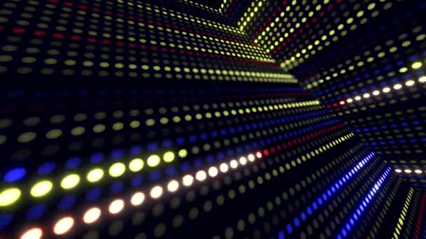 Abstracte Beweging Achtergrond Met Loop Able Animatie Kleurrijke Bewegende Lichten — Stockvideo