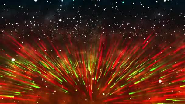 Renkli Dolaşan Magic Particles Arka Plan — Stok video