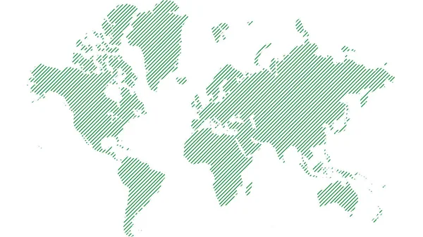 Illustration de la carte du globe avec motif géométrique imposé . — Photo