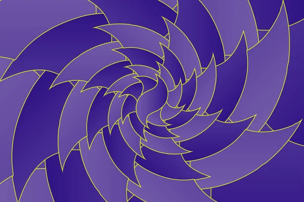 Infinite geometry fractal background of spiral jigsaw puzzle