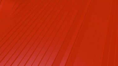 Turuncu renkli çizgili satırların 4k 3d animasyon dalgalandırma oluşturmak için sallayarak ve daha sonra tekrarlanabilir bir animasyon yapmak için yumuşatma.