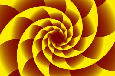 Spiral yapbozun sonsuz geometrifraktal arka planı