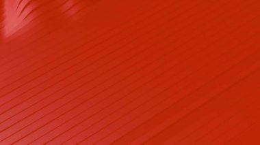 Turuncu renkli çizgili satırların 4k 3d animasyon dalgalandırma oluşturmak için sallayarak ve daha sonra tekrarlanabilir bir animasyon yapmak için yumuşatma.