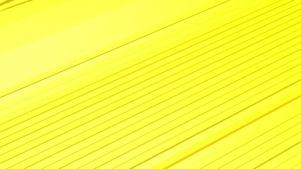 一排黄色的条纹 挥舞着形成波纹 然后平滑 使一个可重复的动画 — 图库视频影像