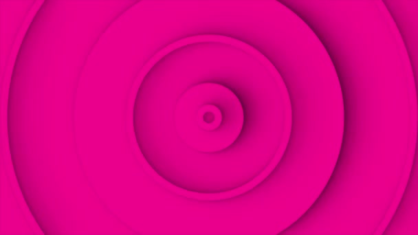 Fond Abstrait Avec Des Rayures Circulaires Croissantes Animation Fond Boucle — Video