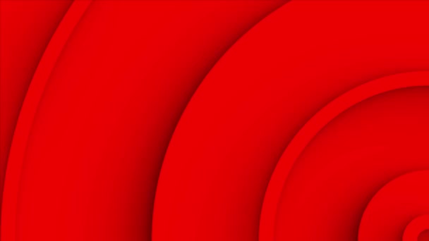 Abstract Background Growing Circular Stripes Looping Background Animation Red Concentric — Stock Video