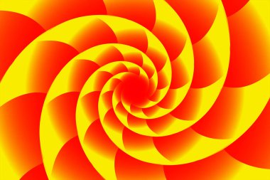 Spiral yapbozun sonsuz geometrifraktal arka planı